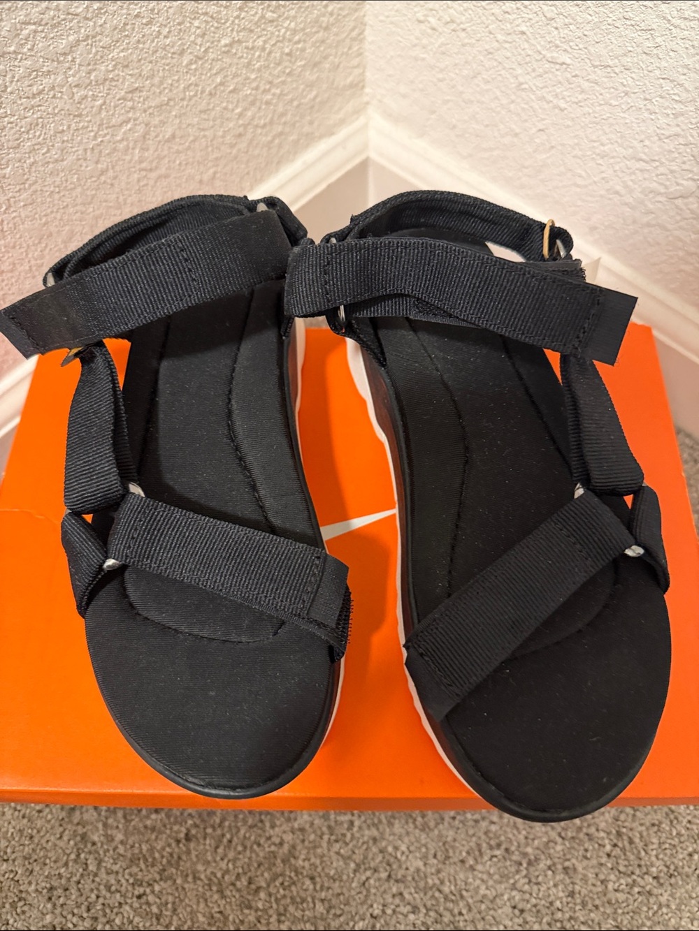 Teva Women's Black Strappy Sport Sandals